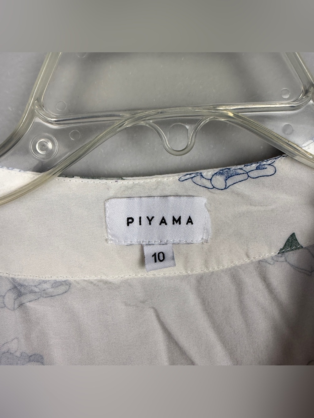 Piyama Hydrangea Blue Mini Wrap Robe - Picture 5 of 7
